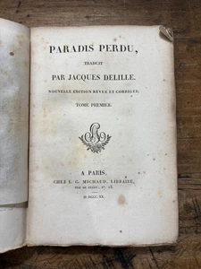 DELILLE JACQUES - Paradis perdu - 1820 - Foto 1 di 3