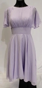 JJ's House A-line Scoop Asymmetrical Chiffon Bridesmaid Dress CD4 Lilac US:2 NWT - Picture 1 of 5