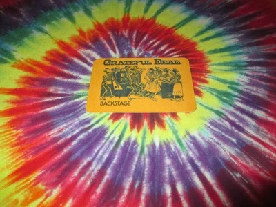 GRATEFUL DEAD BACKSTAGE PASS DANCING BAND SKELETON SKULL SHAKEDOWN STREET-NEW-NR - Image 1 of 2