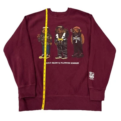 Flatbush Zombies Dolo Bears Hip Hop Rap Grupo Vermelho Marrom Gola Redonda Masculina M - Imagem 1 de 4