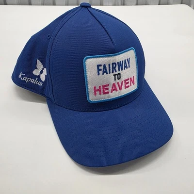 G/FORE Fairway to Heaven Kapalua 帽子蓝色平沿帽可调节高尔夫 — 第 1/4 张图片
