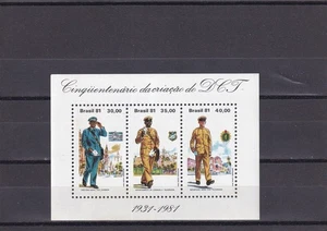 SA06 Brazil 1981 50th Anniv Integrated Post Office and Telegraph Dep. minisheet - Picture 1 of 1