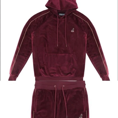 ¡Nuevo! Traje de chándal estilo terciopelo Kangol SUDADERA CON CAPUCHA talla XL, PANTALONES talla grande SUPER SUAVE Foto 1 de 4