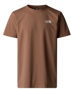 T-shirt tempo libero UOMO The North Face Marrone Simple Dome Tee Crew Cotone - Foto 1 di 7