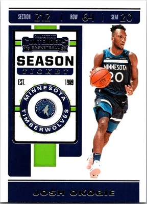 2019-20 Panini Contenders #52 Josh Okogie - Image 1 of 2