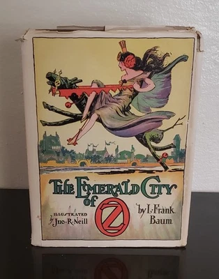 THE EMERALD CITY OF OZ by  Frank Baum HC/DJ 1910 Foto 1 de 4