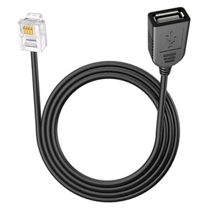 Gniazdo USB do Rj9 4p4c 4-pinowy męski adapter odpowiedni do telefonu z wieloma voip - Zdjęcie 1 z 6