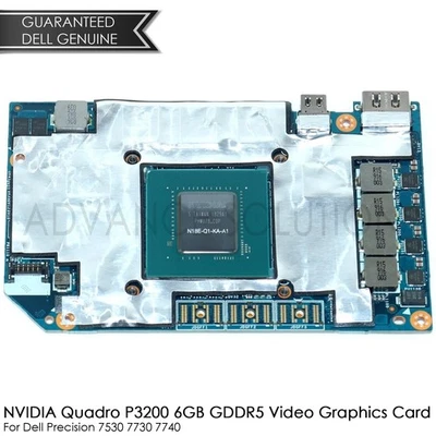 Dell Quadro P3200 6GB GDDR5 Video Graphics Card 8G6F0 Precision 7530 7730 7740 - Image 1 of 4