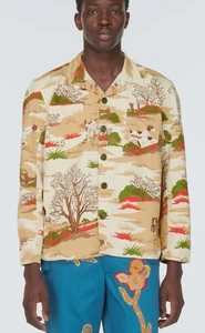 Camisa con botones estampada de algodón Bode talla XL - Imagen 1 de 13