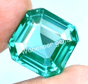 Natural Grandidierite 26.95 Ct Green-Blueish Emerald Certified Loose Gemstone - Picture 1 of 5