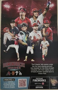 2025 Diamondbacks Dbacks Insider Program Magazine #12 Gallen, Carroll, Marte - Picture 1 of 3
