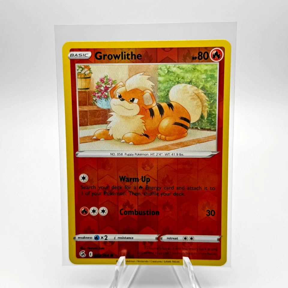 Growlithe 032/264 Swsh08: Fusion Strike Reverse Holo - Image 1 of 1