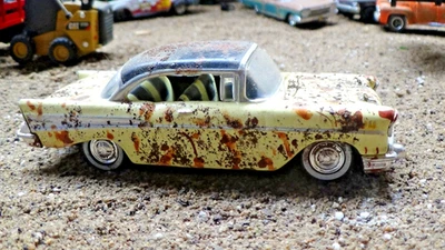 1957 Chevy bel air car Weathered Custom Barn Find Abandon Junkyard 1/64 - Image 1 of 4