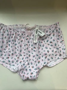 Boxer Victoria's Secret ROSA rosa con rose Medium nuovo con etichetta - Foto 1 di 13
