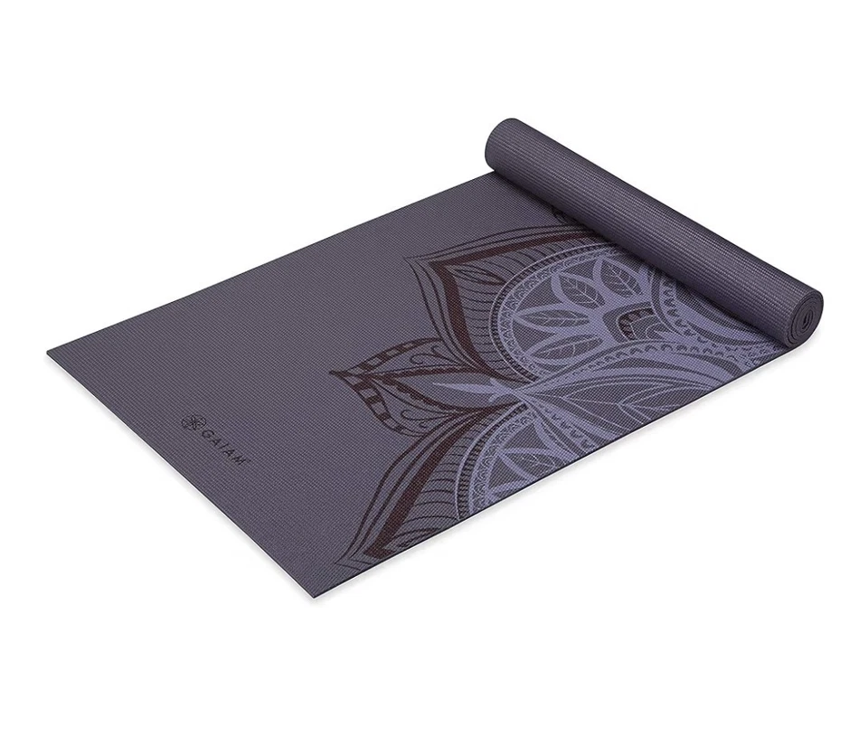 Gaiam Yoga Mat - Premium 5mm Print Thick Non Slip Exercise & Fitness Mat for All - Image 1 of 4