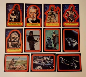 1977 Topps Star Wars  Series 2 Complete Set of 11 Stickers Very Good Condition! - Picture 1 of 13