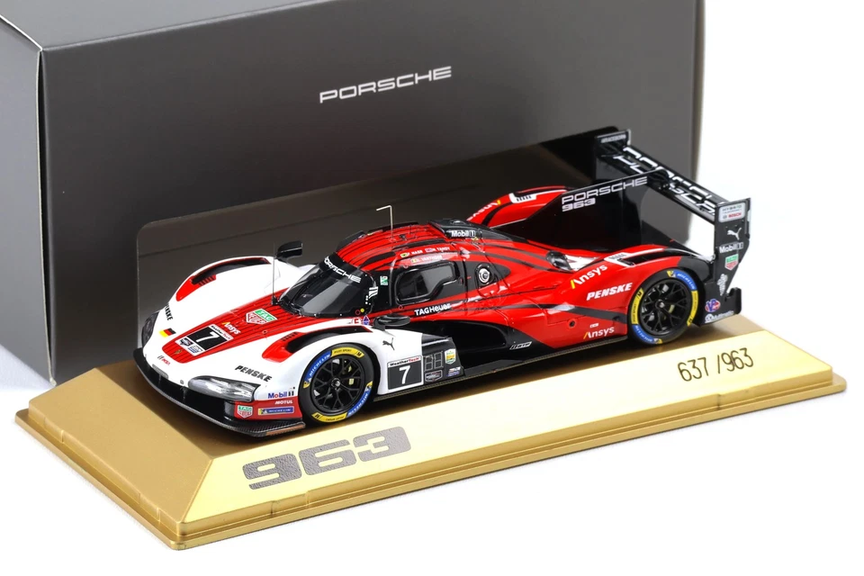 1:43 Spark Porsche 963 Vincitore 24h Daytona 2025 #7 Red/Nero Wap Rivenditore - Immagine 1 di 3
