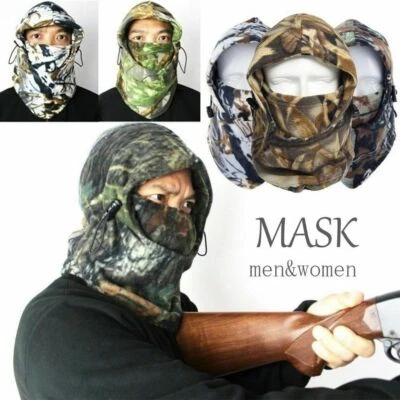 Balaclava Fleece Hunting Face Mask Winter Cold Weather Windproof Warm Head Hood - Image 1 of 4