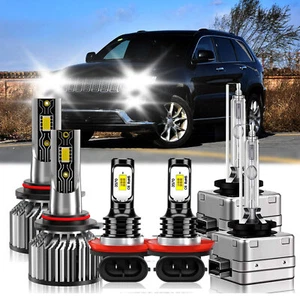 For Jeep Grand Cherokee 2012-2012 LED HID Headlight Bulb High Low Beam+Fog Light - Bild 1 von 11