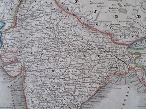 India Southeast Asia Myanmar Thailand Cambodia Vietnam 1849 detailed Meyer map - Picture 1 of 4