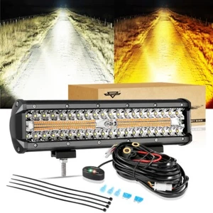 AUXEBAM Barra de Luz LED Ámbar Blanco Estroboscópico Vainas de Luz LED para Chevy Impala - Imagen 1 de 12