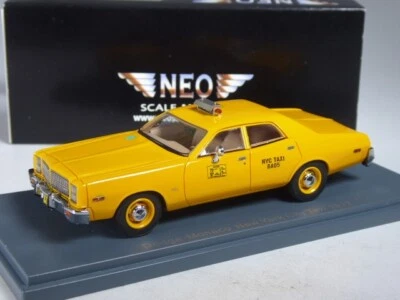 (KI-12-38) Neo Scale Models 43514 Dodge Monaco Taxi New York City in 1:43 in OVP - Bild 1 von 2