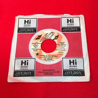 AL GREEN I Tried To Tell Myself 1976 USA 7" PROMO vinyl single original 45 - Image 1 of 2
