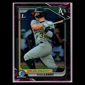 2024 Bowman Prospect – Ryan Lasko 1st #BCP-105 Fuchsia Lunar Refractor /199 - Foto 1 di 2