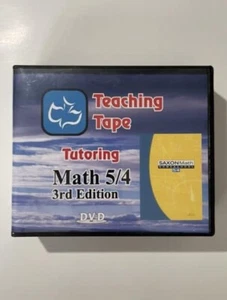 Saxon Teaching Tape Tutoring Math 5/4 DVD 3rd edition Saxon 54 - Picture 1 of 1