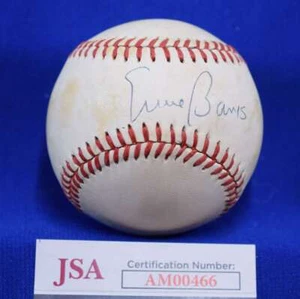 Ernie Banks JSA COA Autograph National League Signed Baseball 3 - Picture 1 of 2