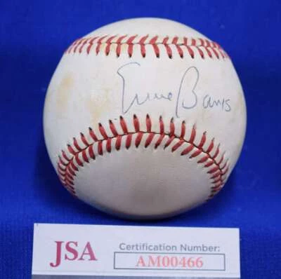 Ernie Banks JSA COA Autograph National League Signed Baseball 3 - Image 1 of 2