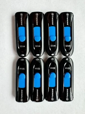 Pack of 8! Transcend 32GB each Total 256GB USB Memory Flash Thumb Storage Drive  - Image 1 of 2