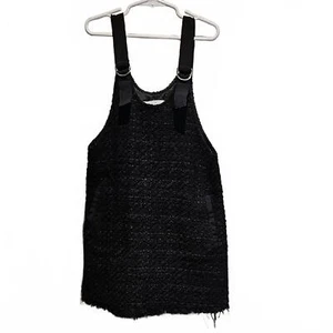 Zara Kids Black Casual Tweed Look Dress - Picture 1 of 5