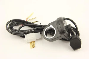 Thumb Throttle Gas Throttle Left Hand w/ Adapter Scooter Electric Bike Ebike - Picture 1 of 6