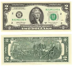 2017 A USA 2 Dollar Banknote new UNC P544 B - New York NY - Picture 1 of 1