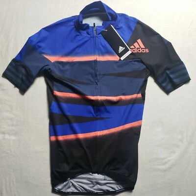 Men’s Adidas Adistar Cycling Form Fitting Jersey Size Small FJ6572 Tech Indigo - Image 1 of 4