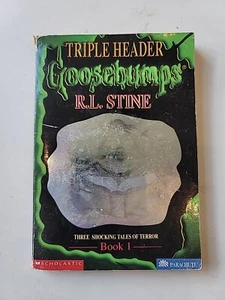 Goosebumps Book 1 Triple Header Book 1 R. L. Stine 1996 Scholastic 1st Ed Holo - Picture 1 of 5