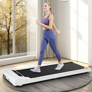 Portable 2 in 1  Walking Pad Treadmill Under Desk Treadmill Remote&App Useful - Picture 1 of 45