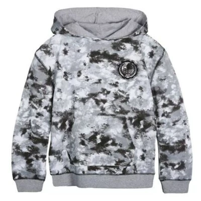 NWT EPIC THREADS Long Sleeve Hooded Sweatshirt Little Boys Tie Dye Bright White - Image 1 of 4