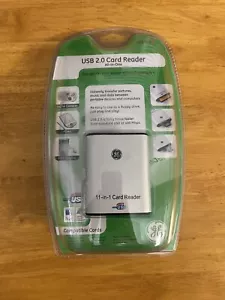 GE HO97949 , 11-in-1 Card Reader USB 2.0 ALL IN ONE ,COMPATIBLE CARDS (15CB3 - Picture 1 of 2