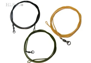 Anillo giratorio de líderes de polihundimiento a prueba de carpa 100 cm 30 lb grava lidosa camuflaje verde - Imagen 1 de 10