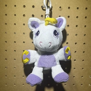 Wuggle Pets Stuffed Animal Unicorn White Purple Yellow 6" Kids Toy Collector's - Picture 1 of 7