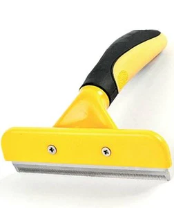 Kunststoff Haarentferner Bürste mit ergonomischem Gummigriff für große Hunde und Katzen - Bild 1 von 1
