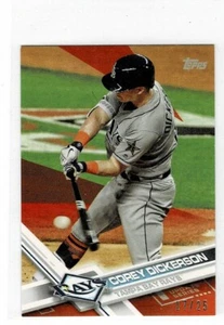 2017 TOPPS MINI ORANGE US157 COREY DICKERSON #d 17/25 - TAMPA BAY RAYS - Picture 1 of 1