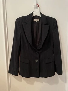 Emporio Armani Vintage Women’s Striped Suit Jacket Size 2 - Picture 1 of 4