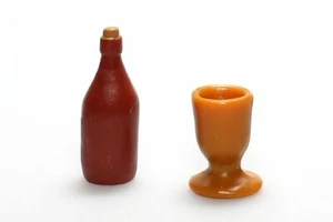 Bouteille et verre 1/12 - Photo 1/1