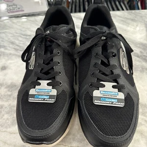 Neu! Herren Skechers Dual Lite Sport sportliche Sneaker-schwarz Größe 7 - Bild 1 von 10