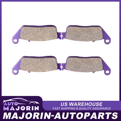 Front Rear Carbon Fiber Fit For 2005-2009 Honda VTX1300R VTX1300C Brake Pads Foto 1 de 4