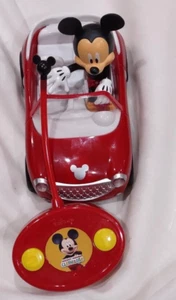 Mickey's Roadster RC Car + Remote Mickey Red Tested Excellent Condition. - Picture 1 of 5