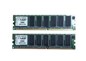 2 Stück 256MB DIMM DDR 333Mhz Arbeitspeicher - Bild 1 von 5